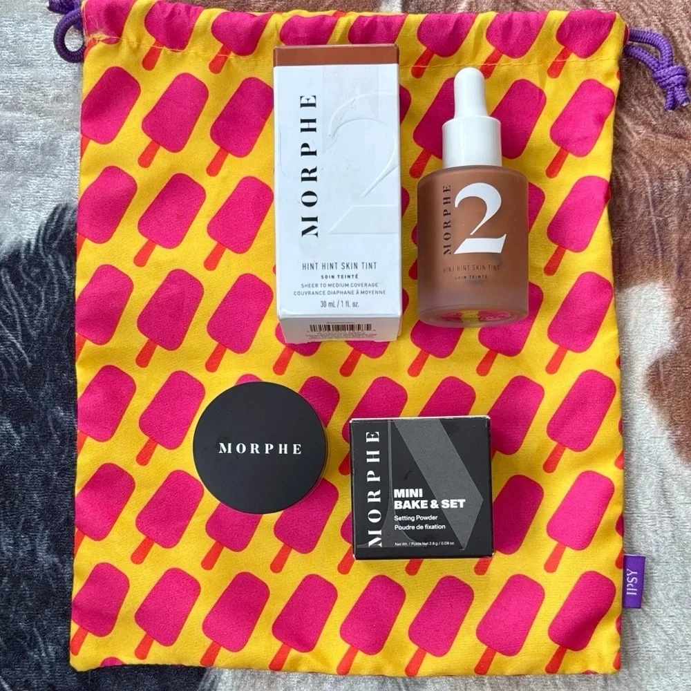 Brand New Morphe 2 Hint Hint Skin Tint Mini Bake & Set Baking Powder Translucent